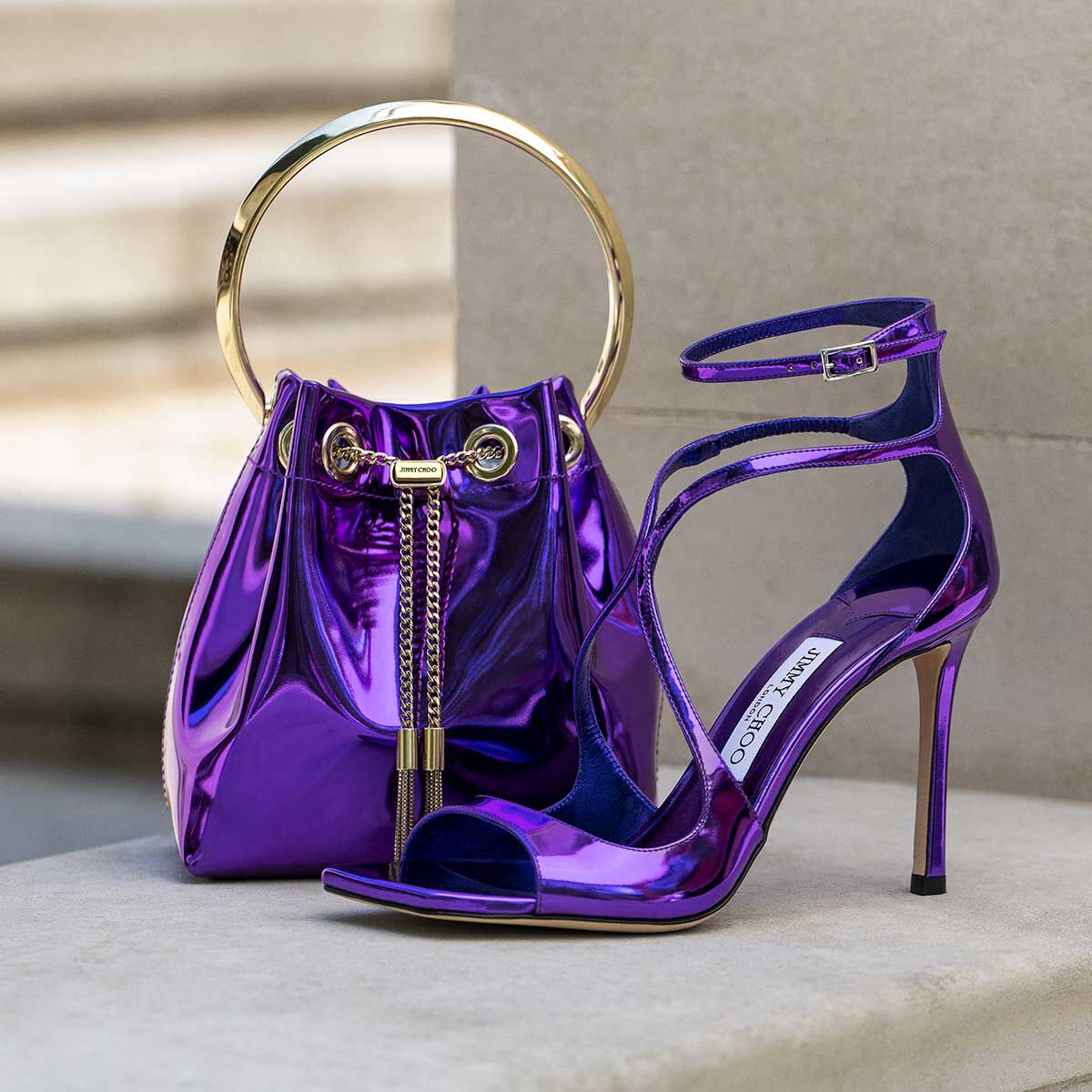 Jimmy choo purple bag sales
