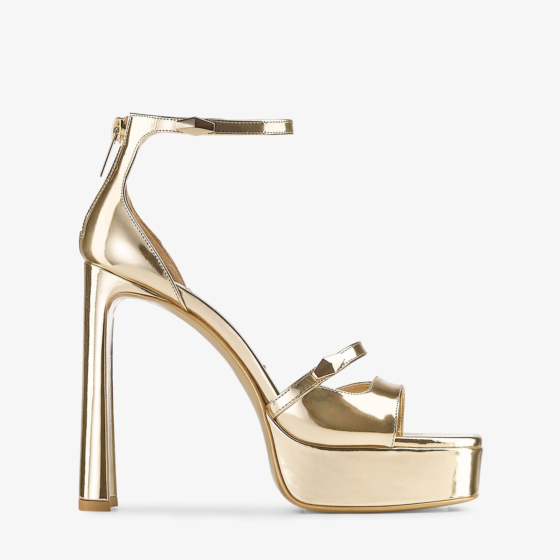 Micro Bon Bon | Mini borsa in raso color oro con cristalli | Jimmy Choo