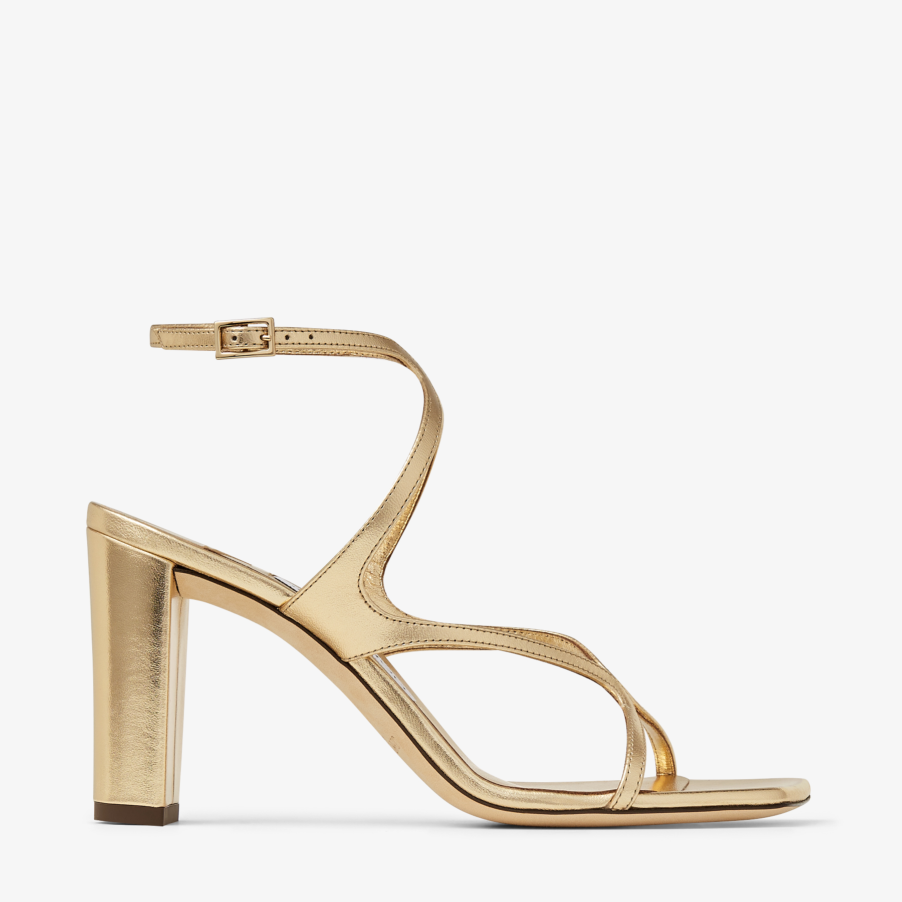 Jimmy Choo Azie 85 Square Toe High-heeled Sandals In Silver