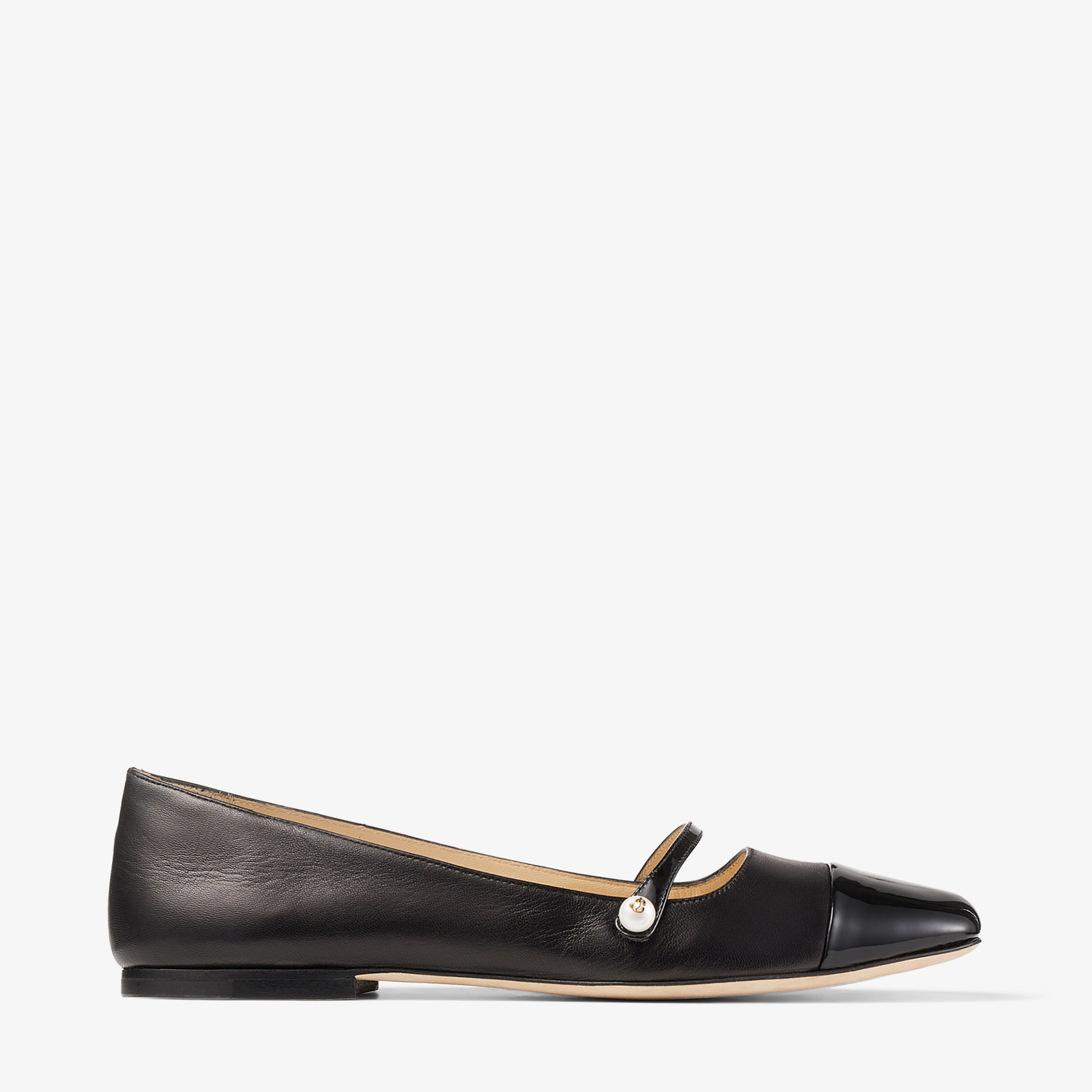 Jimmy Choo Elisa Ballet Flats In Schwarz/schwarz