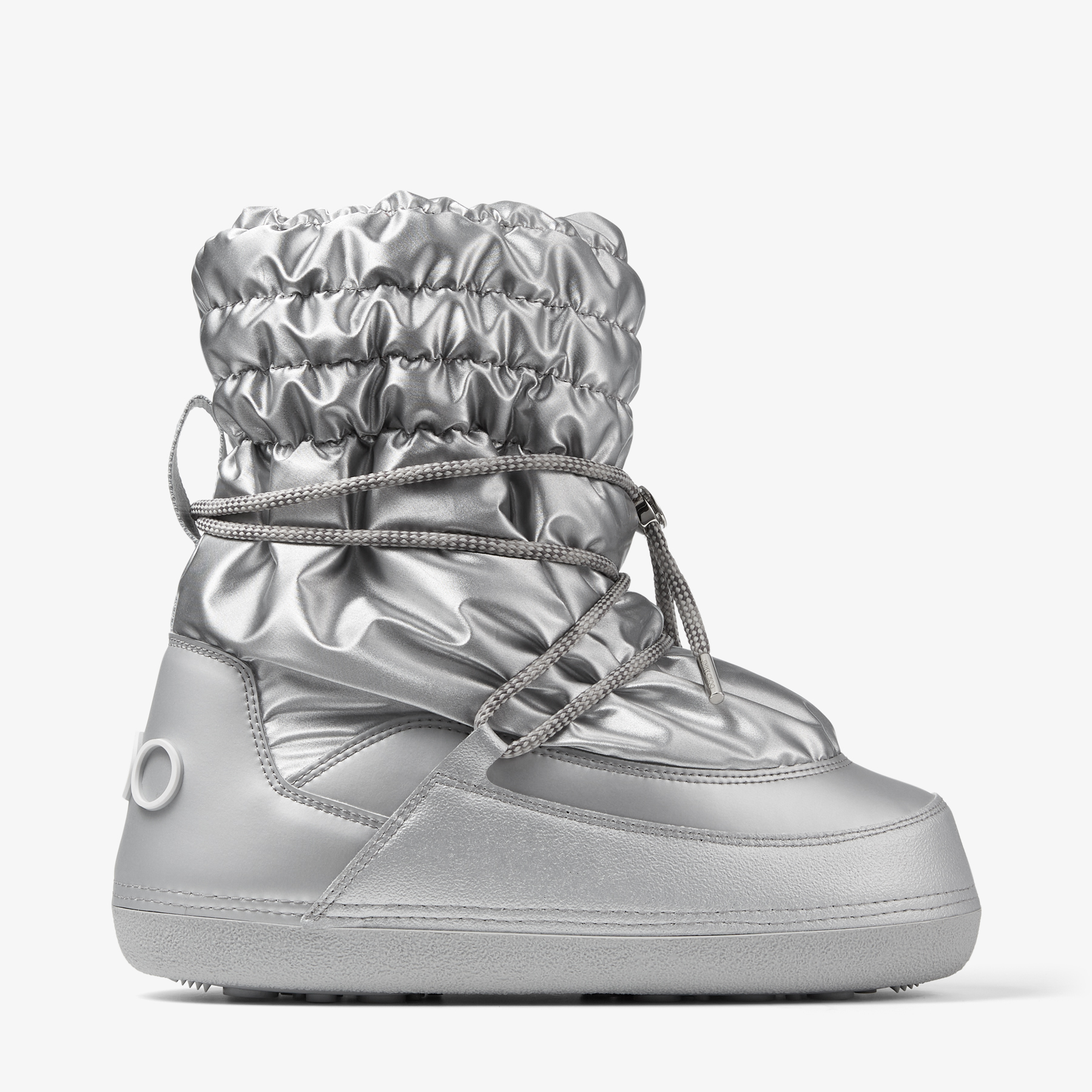 Jimmy Choo Yuzi Flat In Silver/silver